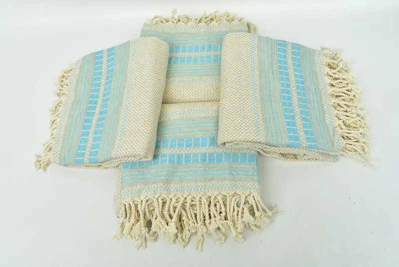 Custom Towel, Beach towel, Spa Towel, Bridesmaid Gift Towel, Beach Theme Bachelorette Party Gifts, 68x40 Linen Striped Towel, Valentines Day Gift - 6
