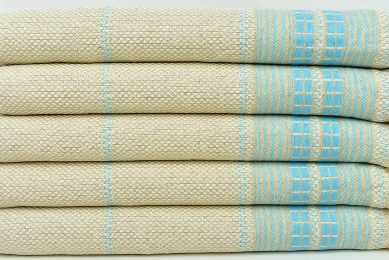 Custom Towel, Beach towel, Spa Towel, Bridesmaid Gift Towel, Beach Theme Bachelorette Party Gifts, 68x40 Linen Striped Towel, Valentines Day Gift - 2