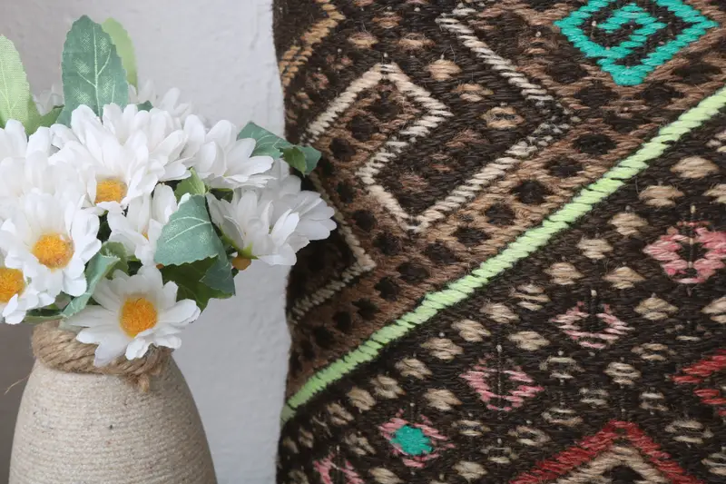 Pillow Sham, 12x24 Blue Pillow Case, Toss Pillow Sham, Turkish Pillow, Pillow for Sofa, Vintage Kilim Pillow, Boho Chic Pillow - 3
