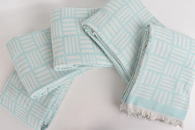 Custom Wedding Gifts, Shower Curtain, Bachelorette Party Favors, Best Wedding Gift, Bridal Shower Gift, Beach Blanket, 96x88 Cotton Geometric Towel - 3