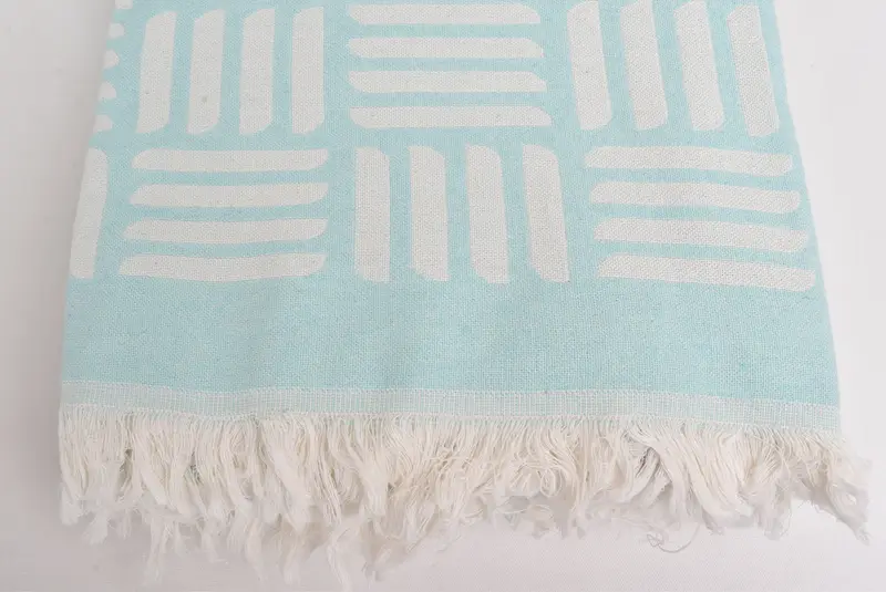 Custom Wedding Gifts, Shower Curtain, Bachelorette Party Favors, Best Wedding Gift, Bridal Shower Gift, Beach Blanket, 96x88 Cotton Geometric Towel - 4