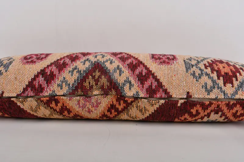 Kilim Cushion Sham, Kilim Pillow Cover, Cushion Cover, Tribal Cushion Case, Car Pillow Cover, Pillow for Couch, 12x36 Yellow Pillow - 5