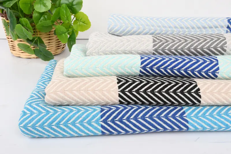 Monogrammed Beach Towel, Merry Christmas Gifts, Lightweight Turkish towel, Bridesmaid Gifts, 70x40 Cotton Chevron Towel, Handmade Turkish Towel - 4