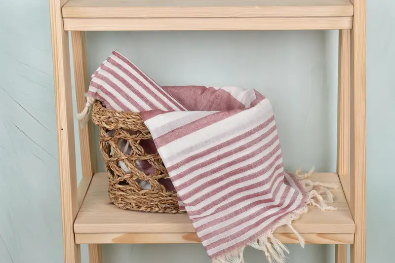 Travel towel, Quick-dry peshtemal, Personalised Gift, Spa Towel, 70x40 Cotton Striped Towel, Large Beach Towel Personalized, Bridesmaid Gift Towel - 3