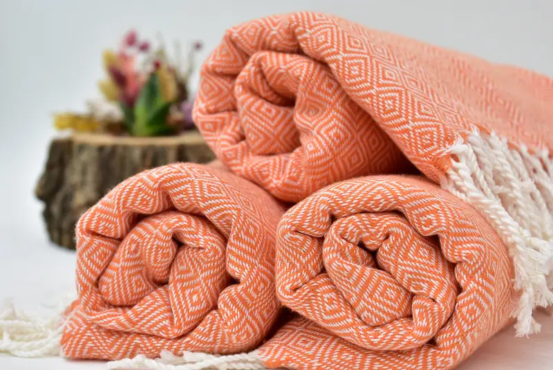 Bachelor Gifts, Bride Gift, Bulk Order Towel, 70x38 Cotton Diamond Towel, Absorbent Turkish towel, Best Friend Wedding Gift, Sand-free towel - 6