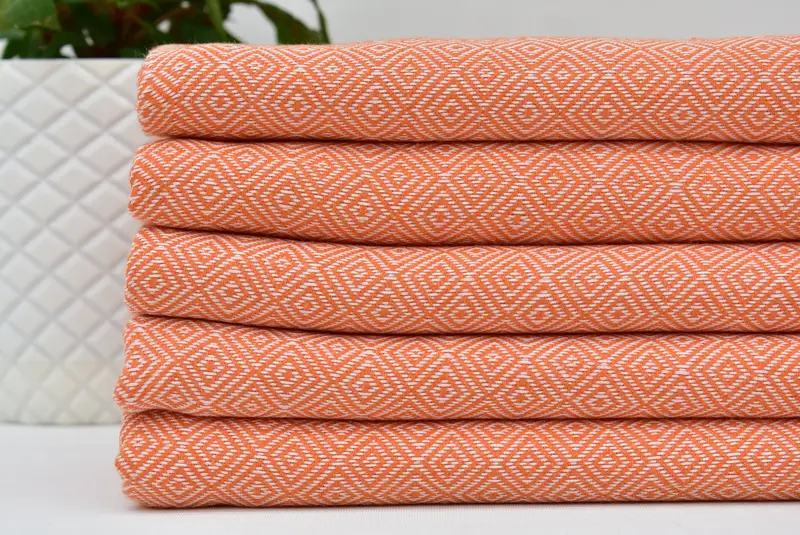 Bachelor Gifts, Bride Gift, Bulk Order Towel, 70x38 Cotton Diamond Towel, Absorbent Turkish towel, Best Friend Wedding Gift, Sand-free towel - 2