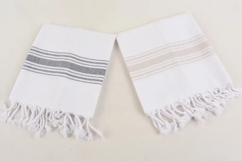 Personalized Gift, Personalized Gift For Him, Personalized Hand Towel, Monogram Kitchen Towel, 38x18 Cotton Striped Towel, Monogrammed Turkish Towel - 6