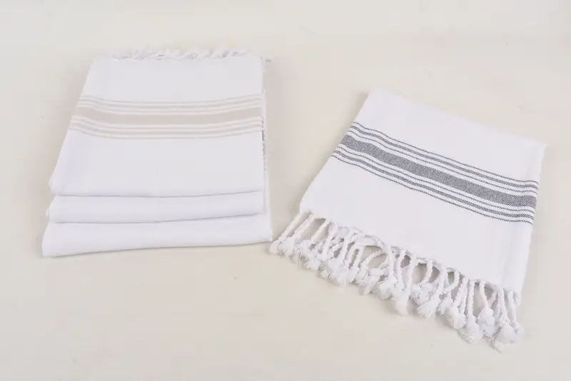 Personalized Gift, Personalized Gift For Him, Personalized Hand Towel, Monogram Kitchen Towel, 38x18 Cotton Striped Towel, Monogrammed Turkish Towel - 8