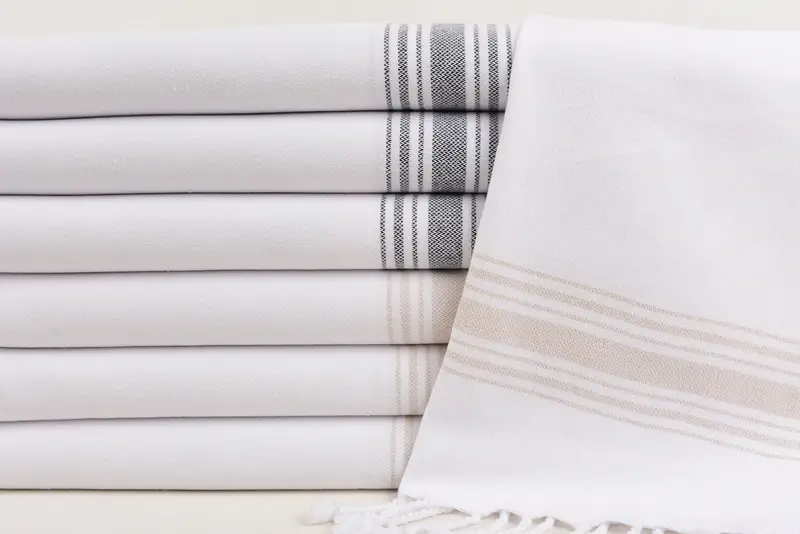 Personalized Gift, Personalized Gift For Him, Personalized Hand Towel, Monogram Kitchen Towel, 38x18 Cotton Striped Towel, Monogrammed Turkish Towel - 2