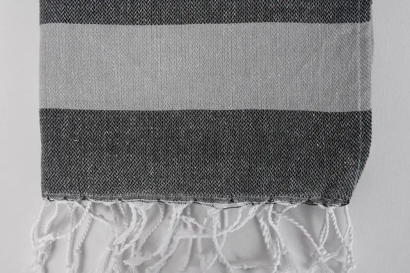 Monogramlı el havlu, onun için yıldönümü hediyesi, kişiselleştirilmiş hediye, bekarlığa veda parti süslemeleri, banyo havlu, 40x18 pamuklu çizgili havlu - 5