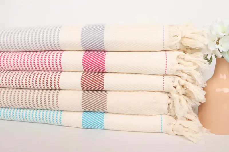 Decorative Blanket, Home Decor Blankets, Bachelorette Gifts, 88x80 Cotton Striped Towel, Bachelorette Party Items, Personalized Gifts - 2