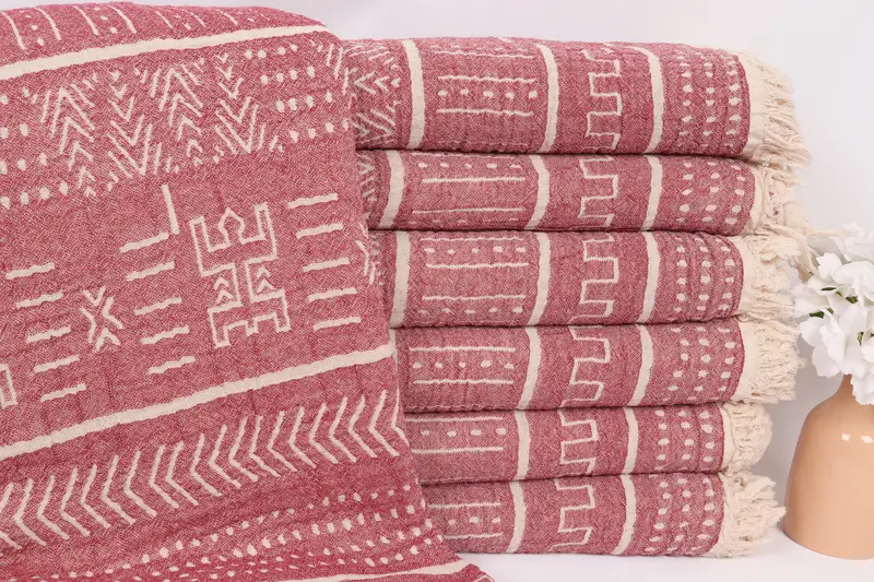 Bachelorette Party Favors, Personalized Home Gift Wedding, Home Gift, Custom Blanket, 76x56 Cotton Kilim Design Towel, Bridal Shower Gift - 1