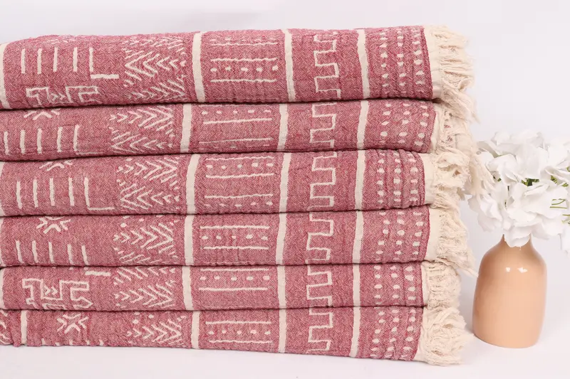 Bachelorette Party Favors, Personalized Home Gift Wedding, Home Gift, Custom Blanket, 76x56 Cotton Kilim Design Towel, Bridal Shower Gift - 3