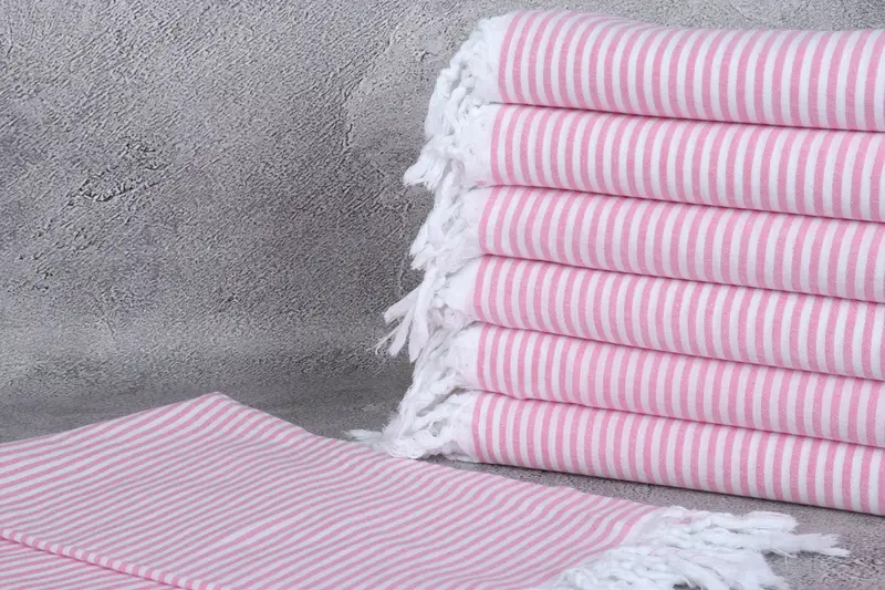 Beach towel, Bachelorette Beach Towel, Fouta towel, Employee Gifts, 68x36 Cotton Striped Towel, Turkish Towel Beach Towel, Lightweight Turkish towel - 2