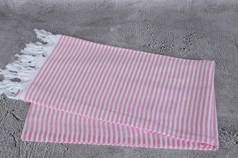 Beach towel, Bachelorette Beach Towel, Fouta towel, Employee Gifts, 68x36 Cotton Striped Towel, Turkish Towel Beach Towel, Lightweight Turkish towel - 6
