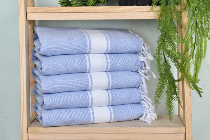 Best Friend Christmas Gift, 70x40 Cotton Striped Towel, Organic Turkish towel, Bachelorette Party Gifts, Custom Wedding Gifts, Turkish Towel Set - 1