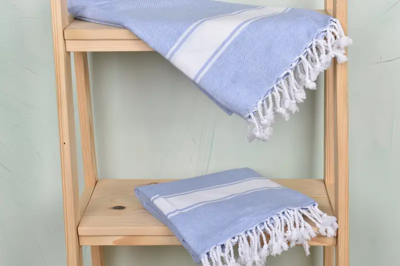 Best Friend Christmas Gift, 70x40 Cotton Striped Towel, Organic Turkish towel, Bachelorette Party Gifts, Custom Wedding Gifts, Turkish Towel Set - 5