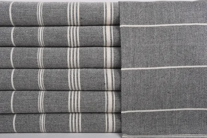 Bathroom Towels, Bachelorette Favor, Best Friend Gift, Wedding Favors, Personalized Gifts, 38x24 Cotton Striped Towel, Beach Theme Wedding Gift - 1