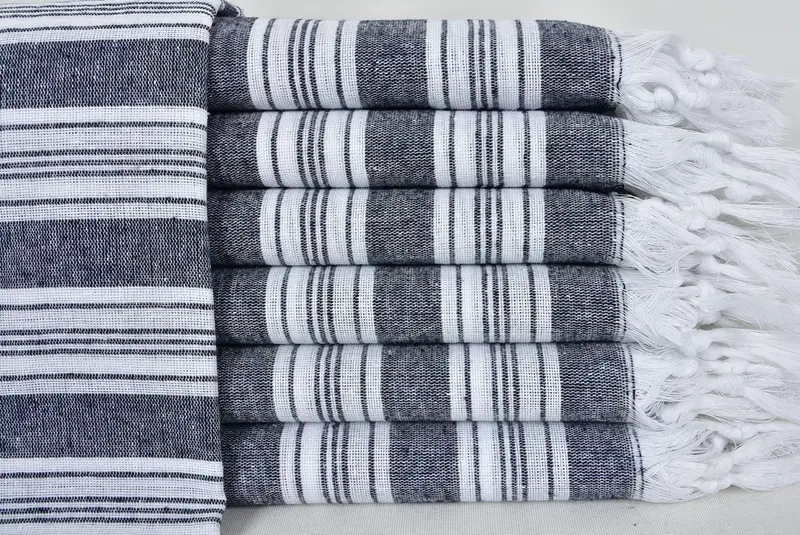 Custom Beach Towel, Turkish Towel USA, Beach Towel Bulk, 70x40 Cotton Striped Towel, Wedding Day Gift For Bride, Turkish towel, Bachelorette Towel - 1