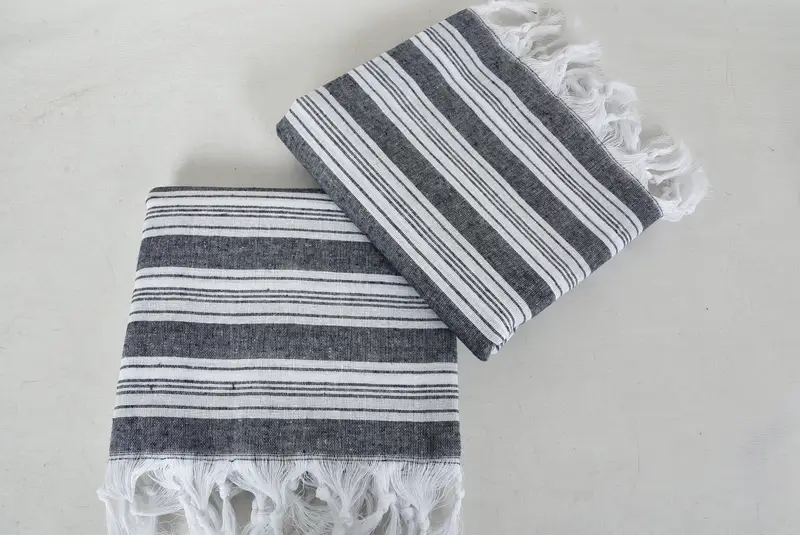 Custom Beach Towel, Turkish Towel USA, Beach Towel Bulk, 70x40 Cotton Striped Towel, Wedding Day Gift For Bride, Turkish towel, Bachelorette Towel - 6