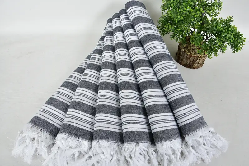 Custom Beach Towel, Turkish Towel USA, Beach Towel Bulk, 70x40 Cotton Striped Towel, Wedding Day Gift For Bride, Turkish towel, Bachelorette Towel - 4