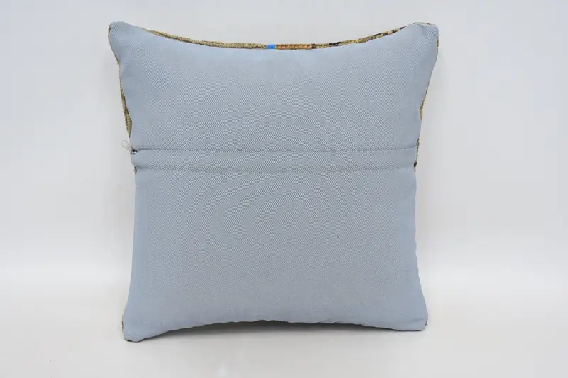 Pastel Pillow Sham, Pillow for Sofa, 16x16 Orange Cushion Cover, Gift Pillow, Vintage Kilim Throw Pillow, Cushion Cover - 6