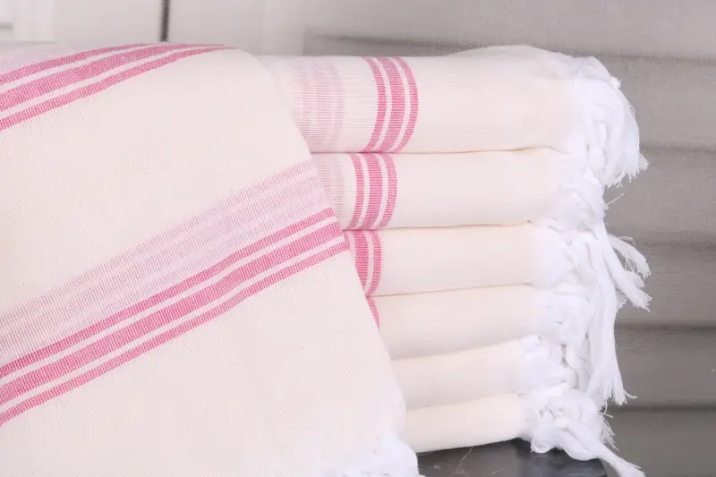 Summer Gift Turkish Bath Towel Pink Cotton 40x71 Inches