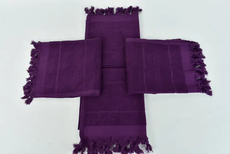 Toplu sipariş havlu, küçük banyo havlu, nedime hediye havlu, monogram mutfak havlu, nedime hediyeleri, 40x18 pamuklu çizgili havlu havlu, onun için hediye - 5