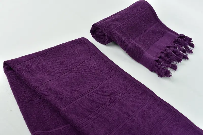 Toplu sipariş havlu, küçük banyo havlu, nedime hediye havlu, monogram mutfak havlu, nedime hediyeleri, 40x18 pamuklu çizgili havlu havlu, onun için hediye - 6