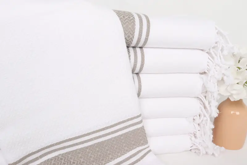Peshtemal Towel, Turkish Towel Beach Towel, Absorbent towel, 70x40 Cotton Striped Towel, Bath towel, Anniversary Gift For Her, Bridesmaid Gift - 1
