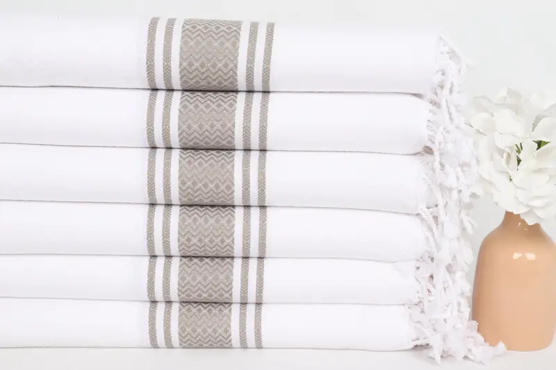Peshtemal Towel, Turkish Towel Beach Towel, Absorbent towel, 70x40 Cotton Striped Towel, Bath towel, Anniversary Gift For Her, Bridesmaid Gift - 3