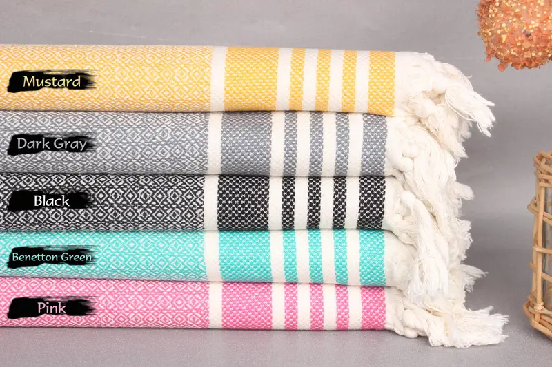 Personalized Hand Towel, Bridesmaid Towel, Personalized Gift For Him, Monogram Hand Towel, 32x16 Cotton Diamond Towel, Turkish Hand Towel, Gym Towel - 1