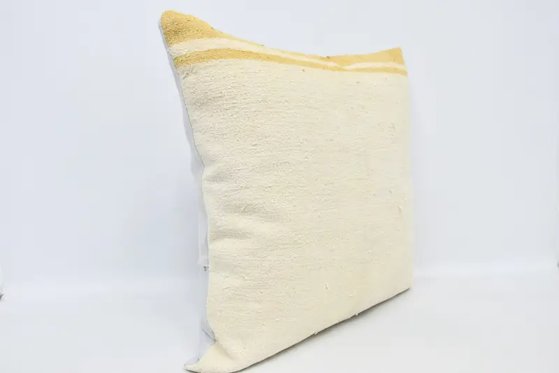 Antique Pillows, Bolster Throw Pillow Case, 32x32 White Pillow Case, Aesthetic Cushion, Pillow, Kilim Pillow, Vintage Kilim Throw Pillow - 3