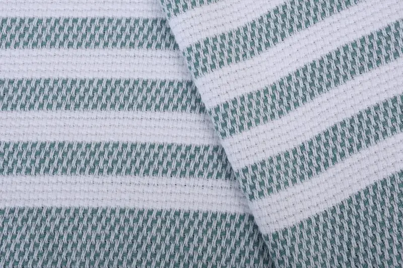 Small Bath Towels, Organic Tea Towel, Wedding Gift, Bridal Shower Favor, Kitchen Towel, Handmade Gift, 44x24 Cotton Striped Towel, Custom Name Towel - 5
