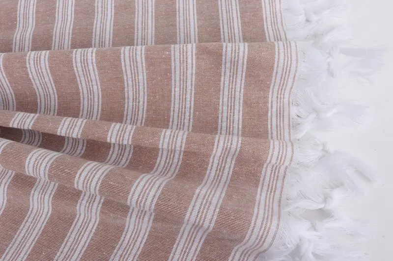 Organic towel, Lightweight Turkish towel, 70x40 Cotton Striped Towel, Personalized Wedding Gift, Gift Towel, Luxury Turkish peshtemal beach towel - 8