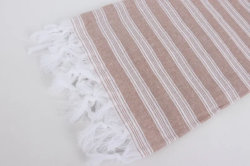 Organic towel, Lightweight Turkish towel, 70x40 Cotton Striped Towel, Personalized Wedding Gift, Gift Towel, Luxury Turkish peshtemal beach towel - 7