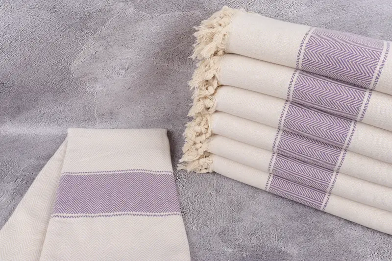 Wedding Favors, Bachelorette Party Items, Wedding Day Gift For Bride, Turkish bath towel, Bridesmaid Gift Towel, 70x36 Cotton Herringbone Towel - 2