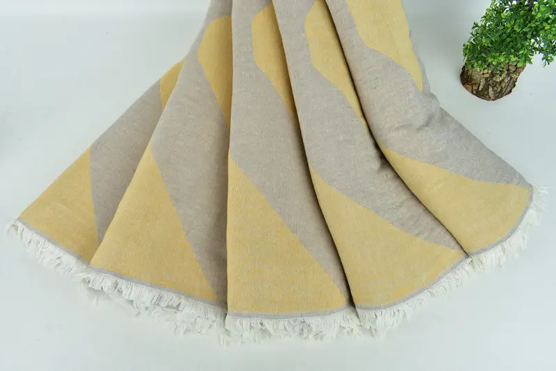 Wedding Favors, Throw Blanket for Bed, Monogram Blanket, Wedding Anniversary Gift, Organic Throw, 96x84 Cotton Honeycomb Towel, Personalized Gifts - 5