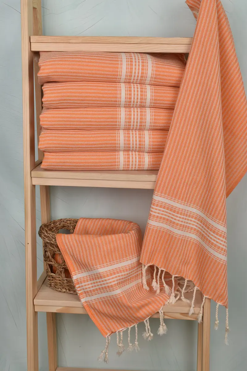 Xmas Gifts, Wedding Day Gift For Bride, Monogram Hand Towel, Turkish Hand Towel, Guest Towel, 40x18 Cotton Striped Towel, Personalized Gifts - 3