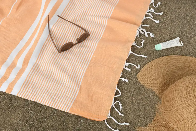 Sand-free towel, Beach Towel Bulk, Bath towel, 70x40 Cotton Striped Towel, Turkish Towel Monogram, Bridesmaid Gift Towel, Personalized Gift For Her - 7