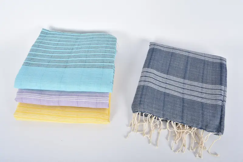 70x40 Cotton Striped Towel, Beach Wedding Favor, Girl Trip Party Favor, Quick-Dry Beach Towel, Beach Towel Bulk, Summer Gift, Bridesmaid Favors - 8