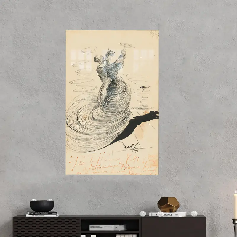 Salvador Dali Dansçıları Baskılı Cam: Çiftler için Zarif Hediye