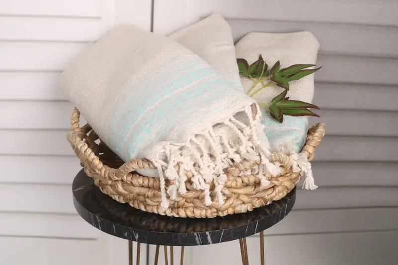 Bridesmaid Gift Towel, Personalized Kitchen Towel, 40x20 Linen Striped Towel, Xmas Gifts, Small Bath Towels, Embroidery Towel, Turkish Tea Towel - 5