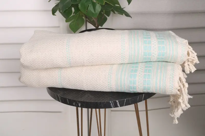 Bridesmaid Gift Towel, Personalized Kitchen Towel, 40x20 Linen Striped Towel, Xmas Gifts, Small Bath Towels, Embroidery Towel, Turkish Tea Towel - 3