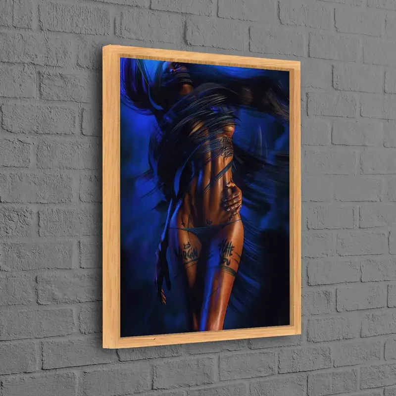 Sensual Woman Nude Art Canvas - Elegant Wall Decor Print