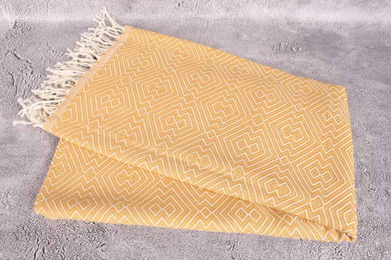 Lightweight Turkish towel, Best Wedding Gift, Turkish hand towel, Bachelorette Party Favors Beach, Wedding Gift, 76x40 Cotton Diamond Towel - 6