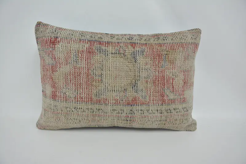 Cushion, Gift Pillow, Vintage Pillow, Floor Cushion Case, 16x24 Red Pillow Case, Nautical Throw Pillow Sham, Sofa Bolster Cushion Case, Boho Pillow - 1