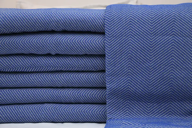 Personalised Gift, Monogram Beach Blanket, Monogram Blanket, Shower Curtain, Throw Blanket, Throw Blanket Couch, 84x68 Cotton Zig zag Towel - 3
