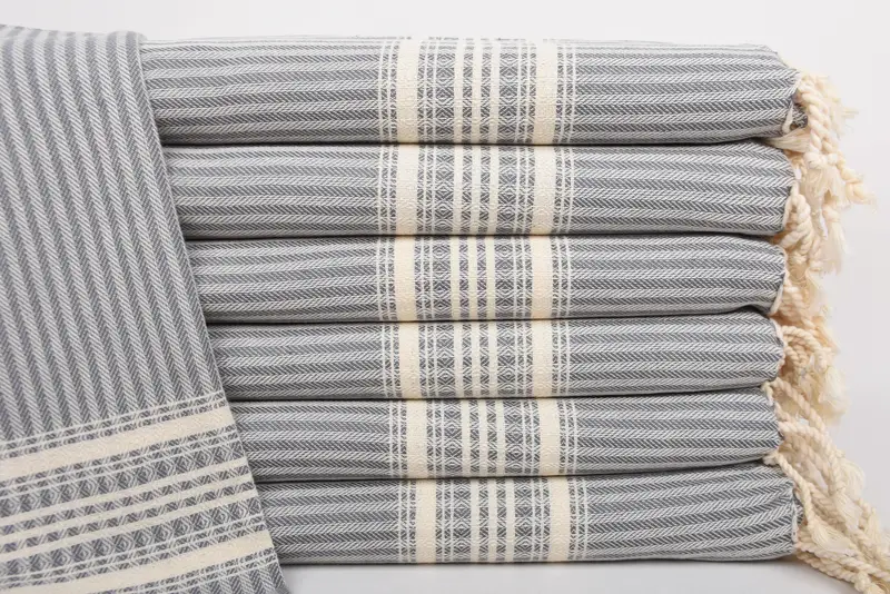 Monogram Kitchen Towel, Bathroom Towels, 40x18 Cotton Striped Towel, Turkish Tea Towel, Bachelor Party Favors, Bachelorette Party Gifts For Bride - 1