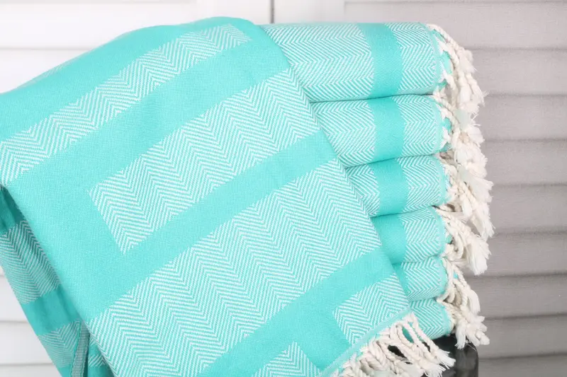Custom Wedding Gift From Bridesmaid, 68x38 Cotton Chevron Towel, Personalized Gift For Her, Personalized Towel, Personalized Gifts, Soft towel - 2